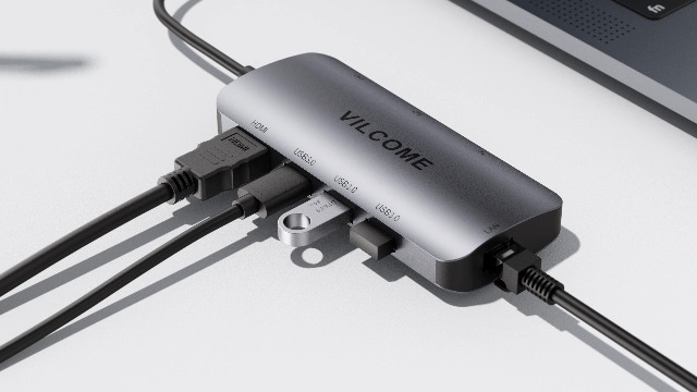 Amazon.co.jp: USB C ハブ Vilcome 8in1 Type C ハブ マルチポート